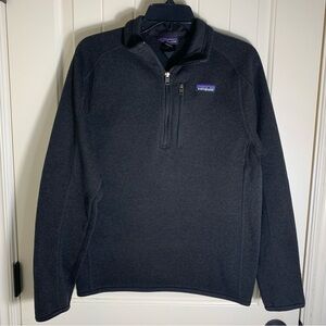 Patagonia Women’s Dark Gray Quarter-Zip Fleece Size Small